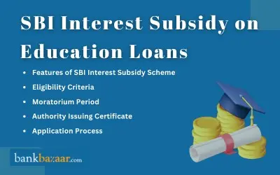 SBI Education Loan Subsidy Information