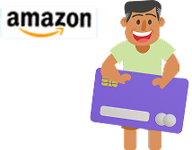 20 points on ₹200 spent at Amazon