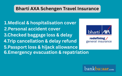 Bharthi AXA Schengen Travel Insurance